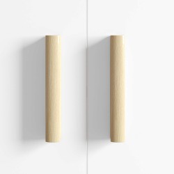 Poignée Droite 12 pcs Couleur Bois Naturel 130 x 25 x 30 mm 555449555449