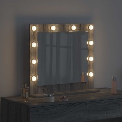 Miroir de vanité Rectangulaire Gris Sonoma 60 x 55 x 18 cm 555452555452