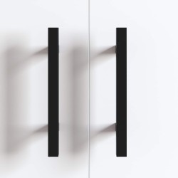 Poignée de cabinet 12 pcs Noir 150 x 12,3 x 35,2 mm 555455555455