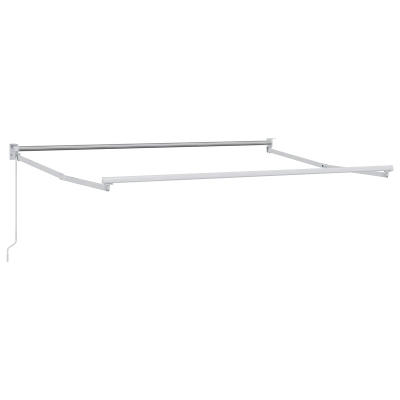 Cadre de store rétractable manuel Blanc 2,5 x 2 m Aluminium 555461555461