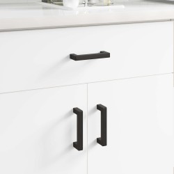 Poignée de meuble 2 pcs Noir 105 x 12 x 36 mm Fer 555462555462