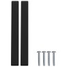 Poignée de meuble 2 pcs Noir 105 x 12 x 36 mm Fer 555462555462