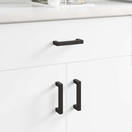 Poignée de meuble 12 pcs Noir 105 x 12 x 36 mm Fer 555463555463