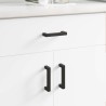 Poignée de meuble 12 pcs Noir 105 x 12 x 36 mm Fer 555463555463