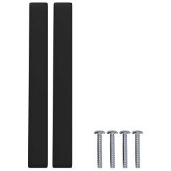 Poignée de meuble 12 pcs Noir 105 x 12 x 36 mm Fer 555463555463