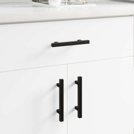 Poignée de cabinet 2 pcs Noir 150 x 12,3 x 35,2 mm 555472555472