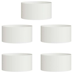 Anneau de jardinière 5 pcs Blanc 40 x 40 x 20 cm 555473555473
