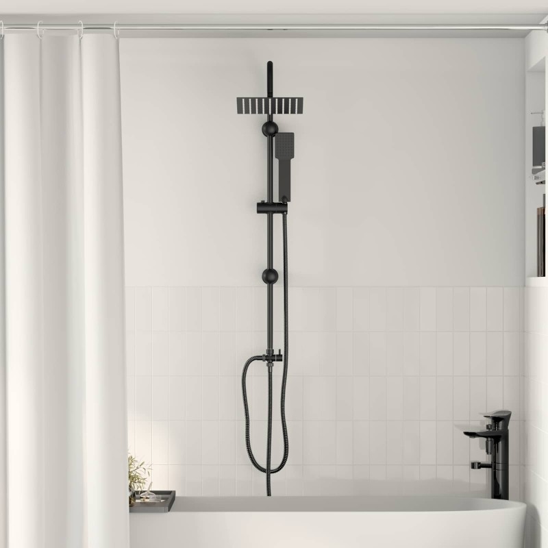 Système de Douche Noir 47 x 20 x 95 cm Acier inoxydable 555475555475