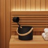 Ensemble d'accessoires de sauna 2 pcs Noir 555478555478