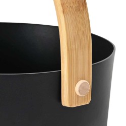 Ensemble d'accessoires de sauna 2 pcs Noir 555478555478