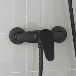 Robinet de Douche Mixer Noir G 1 / 2 pouces 555493555493