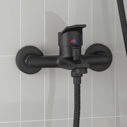 Robinet de Douche Mixer Noir G 1 / 2 pouces 555494555494