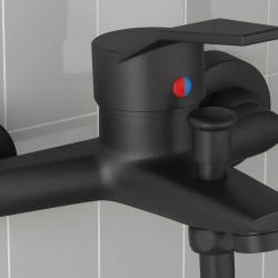 Robinet de Douche Mixer Noir G 1 / 2 pouces 555494555494