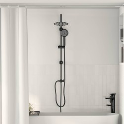 Système de Douche Noir 47 x 20 x 95 cm Acier inoxydable 555495555495