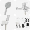 Ensemble de Douche Chrome G 1 / 2 pouces 555496555496