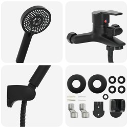 Ensemble de Douche Noir G 1 / 2 pouces 555497555497