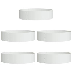 Anneau de jardinière 5 pcs Blanc 80 x 80 x 20 cm 555508555508
