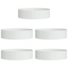 Anneau de jardinière 5 pcs Blanc 80 x 80 x 20 cm 555508555508