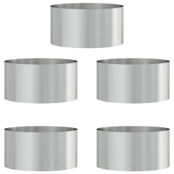 Anneau de jardinière 5 pcs Argenté 40 x 40 x 20 cm 555514555514