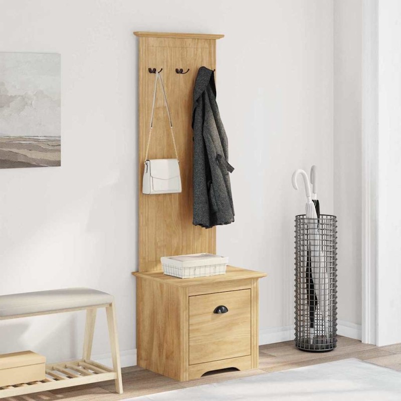 Meuble de couloir BODO Marron miel 50 x 40 x 156,7 cm 555515555515