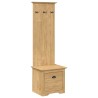 Meuble de couloir BODO Marron miel 50 x 40 x 156,7 cm 555515555515