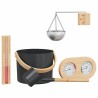 Ensemble d'accessoires de sauna 5 pcs Noir 555518555518
