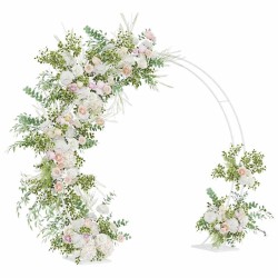 Arche de mariage Blanc 220 x 45 x 200 cm Acier 555520555520