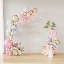 Arche de mariage Blanc 220 x 45 x 200 cm Acier 555520555520