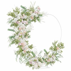 Arche de mariage Blanc 195 x 35 x 211 cm Acier 555521555521