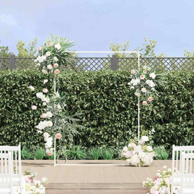 Arche de mariage Blanc 150 x 49,5 x 200 cm Acier 555523555523