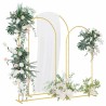 Arche de mariage 3 pcs Doré Acier 555524555524