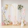 Arche de mariage 3 pcs Doré Acier 555524555524