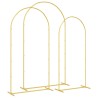 Arche de mariage 3 pcs Doré Acier 555524555524