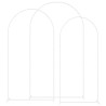 Arche de mariage 3 pcs Blanc Acier 555526555526