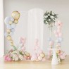 Arche de mariage 3 pcs Blanc Acier 555526555526