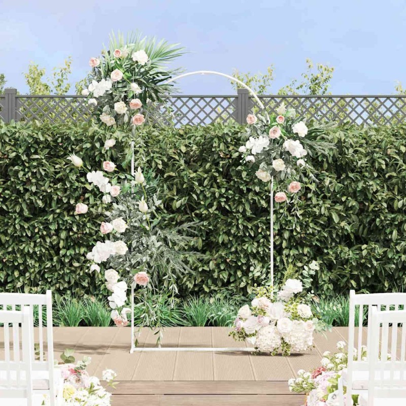 Arche de mariage Blanc 100 x 39 x 200 cm Acier 555527555527