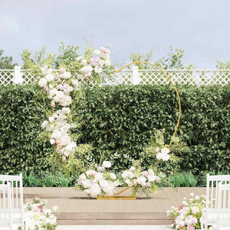 Arche de mariage Doré 195 x 35 x 211 cm Acier 555528555528