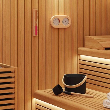 Ensemble d'accessoires de sauna 4 pcs Noir 555530555530