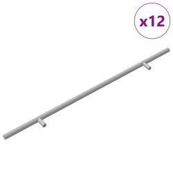 Poignée 12 pcs Argenté 500 mm Acier 555532555532