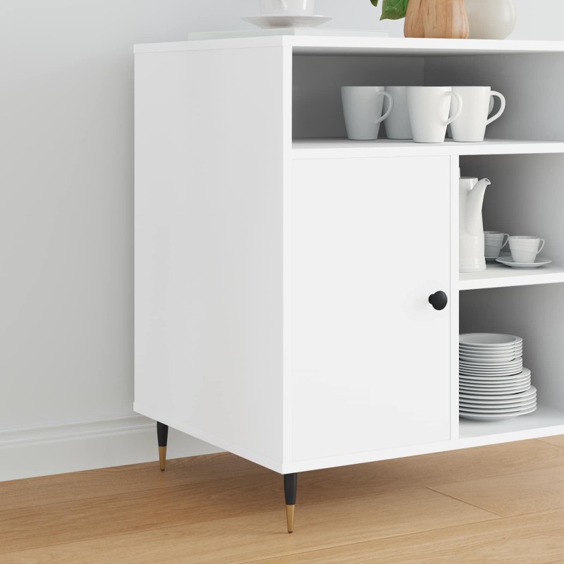 Pieds de meuble 2 pcs Noir et or Ø 40 x 98 mm Fer 555534555534