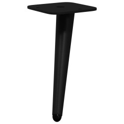 Pieds de Support 2 pcs Noir 56 x 56 x 100 mm Fer 555535555535
