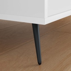 Pieds de Support 2 pcs Noir 56 x 56 x 100 mm Fer 555535555535