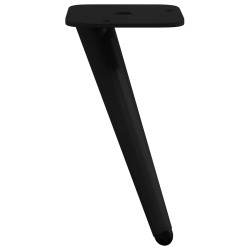 Pieds de Support 2 pcs Noir 56 x 56 x 100 mm Fer 555535555535