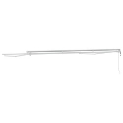 Cadre de store rétractable électrique Blanc 4 × 3 m Acier 555537555537