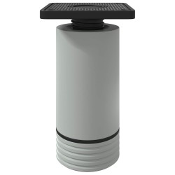 Pieds de meuble Réglable 12 pcs Blanc 64 x 64 x 100 mm PP 555540555540