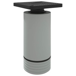 Pieds de meuble Réglable 12 pcs Blanc 64 x 64 x 100 mm PP 555540555540