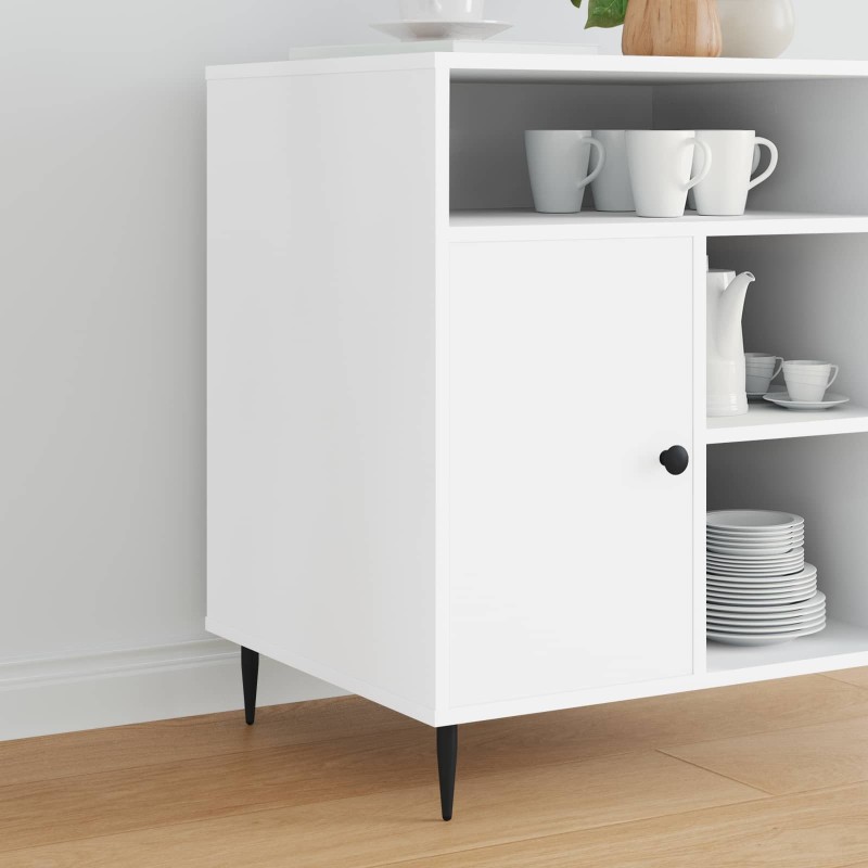 Pieds de meuble 2 pcs Noir Ø 40 x 98 mm Fer 555544555544