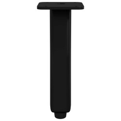 Pieds debout 2 pcs Noir 40 x 40 x 100 mm Fer 555555555555