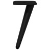 Pieds de Support 12 pcs Noir 56 x 56 x 100 mm Fer 555558555558