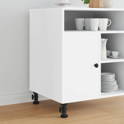 Pieds de meuble Réglable 2 pcs Noir 46 x 46 x 128 mm PP 555567555567